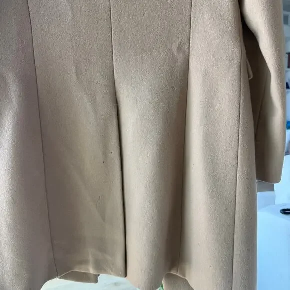 J. Crew Wool Cashmere Camel Pea Coat - Picture 7 of 9